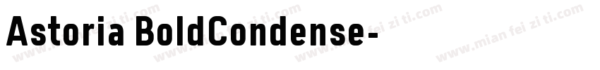 Astoria BoldCondense字体转换
